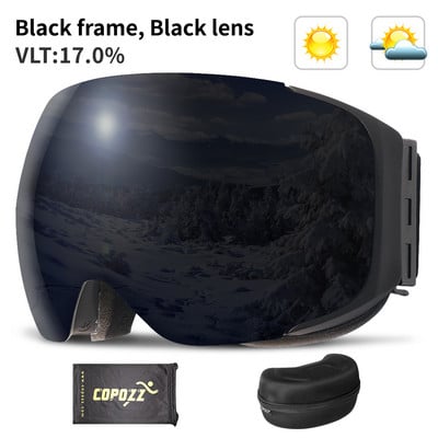 Magnetne skijaške naočale Nove dvoslojne marke COPOZZ UV400 velike skijaške maske protiv magle naočale za skijanje muške žene naočale za snowboard na snijegu