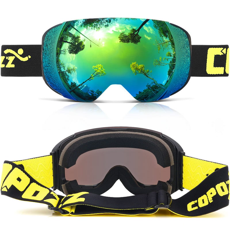 Magnetne skijaške naočale Nove dvoslojne marke COPOZZ UV400 velike skijaške maske protiv magle naočale za skijanje muške žene naočale za snowboard na snijegu