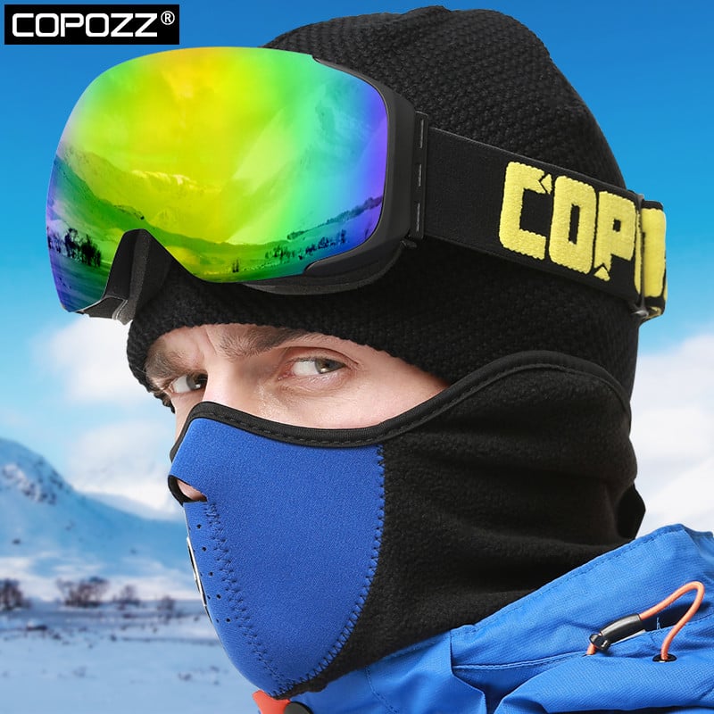 Magnetne skijaške naočale Nove dvoslojne marke COPOZZ UV400 velike skijaške maske protiv magle naočale za skijanje muške žene naočale za snowboard na snijegu