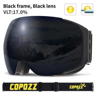 Skijaške naočale marke COPOZZ, zamjenjive magnetske leće UV400 protiv magljenja, skijaška maska za snijeg, skijanje, muške, ženske naočale za snowboard GOG-2181