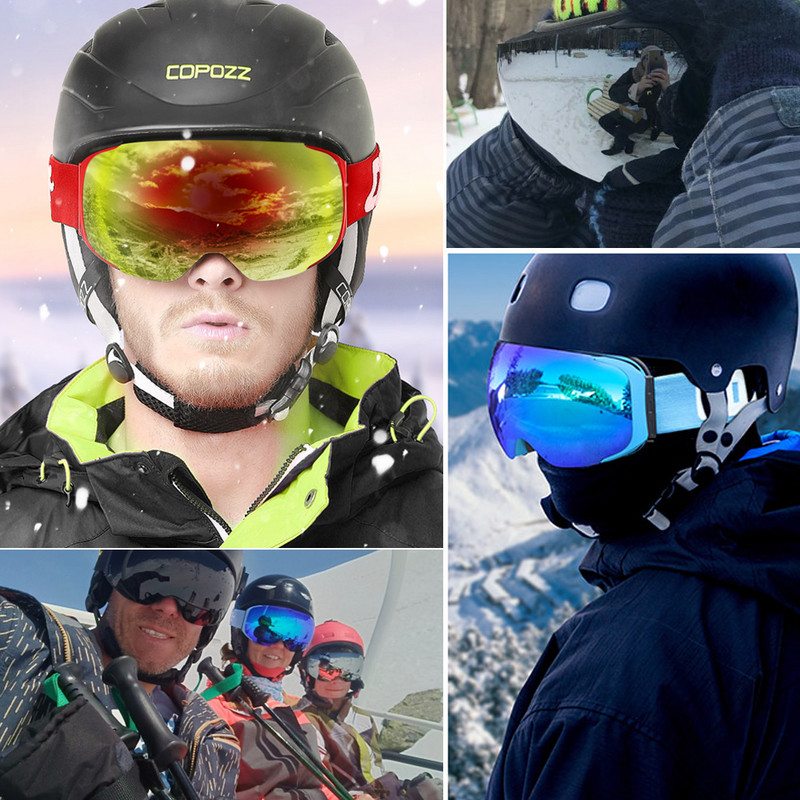Skijaške naočale marke COPOZZ, zamjenjive magnetske leće UV400 protiv magljenja, skijaška maska za snijeg, skijanje, muške, ženske naočale za snowboard GOG-2181