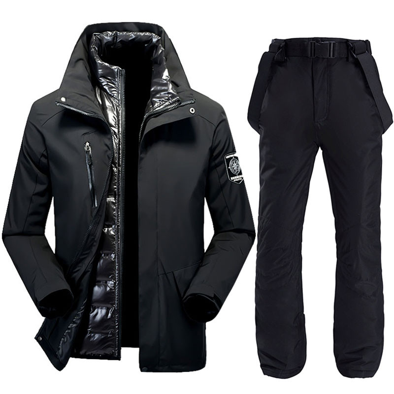 Дамски ски костюм Дебел топъл ветроустойчив водоустойчив ски яке Комплект панталони Дамски костюми за сноуборд Панталони за сняг Облекло за открито
