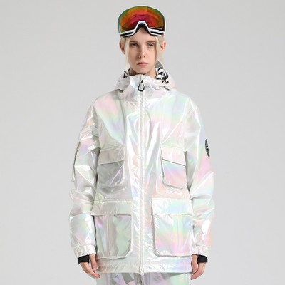 Skijaška jakna Žensko skijaško odijelo Zimska jakna za snijeg Muška jakna za snowboard Vodootporna reflektirajuća skijaška jakna za skijanje na vjetru Ženska skijaška jakna