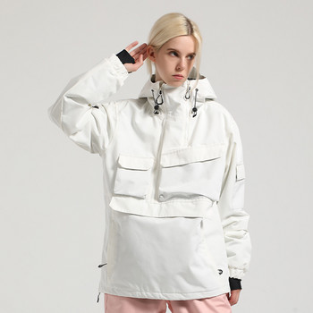 Ανδρικό χειμωνιάτικο μπουφάν για σκι Γυναικείο κοστούμι σκι Κορυφαίο αντιανεμικό για εξωτερικούς χώρους Ζεστό γυναικείο μπουφάν για Snowboard Φορέστε αδιάβροχο παλτό για σκι για ζευγάρια