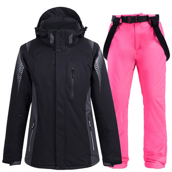Νέες γυναικείες και ανδρικές φόρμες για ζευγάρια χειμερινό σνόουμπορντ εξωτερικού χώρου και παντελόνι σκι αντιανεμικό, αδιάβροχο και ζεστό