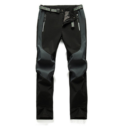 Pantaloni de trekking TRVLWEGO Iubitorii de drumeții în aer liber, coajă moale, calde, rezistente la vânt, impermeabile, termice, iarna, alpinism, pantaloni casual