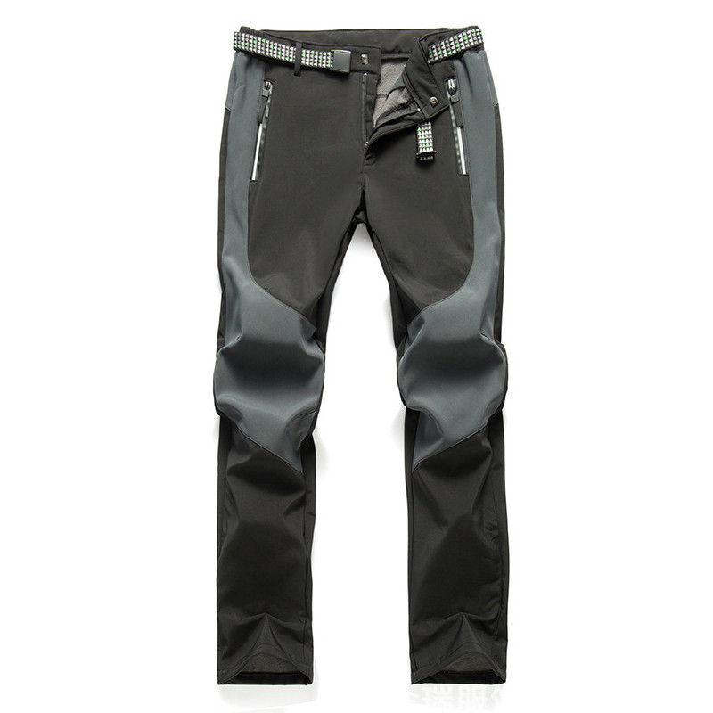 Pantaloni de trekking TRVLWEGO Iubitorii de drumeții în aer liber, coajă moale, calde, rezistente la vânt, impermeabile, termice, iarna, alpinism, pantaloni casual