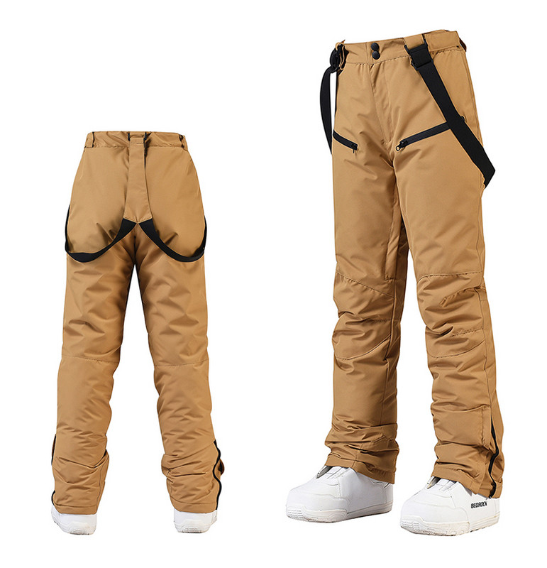 Προστασία μέσης και σαλιάρες με λουράκια Γυναικεία ή ανδρικά παντελόνια για χιόνι Χειμερινές αθλητικές ζώνες εξωτερικού χώρου Παντελόνι Snowboarding αδιάβροχη στολή για σκι