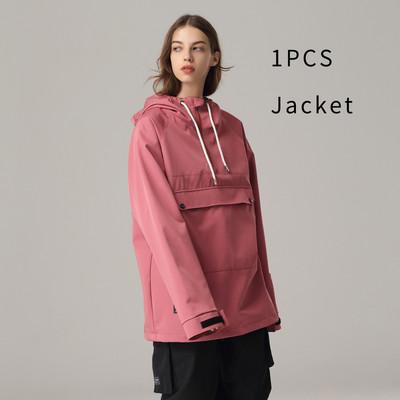 Žiemos šilta moteris Sniego paltai su gobtuvu Moteriški viršutiniai snieglenčių drabužiai Sportiniai kalnai Vyriški slidinėjimo striukės Atsparios vėjui Vyriški sportiniai kostiumai Drabužiai