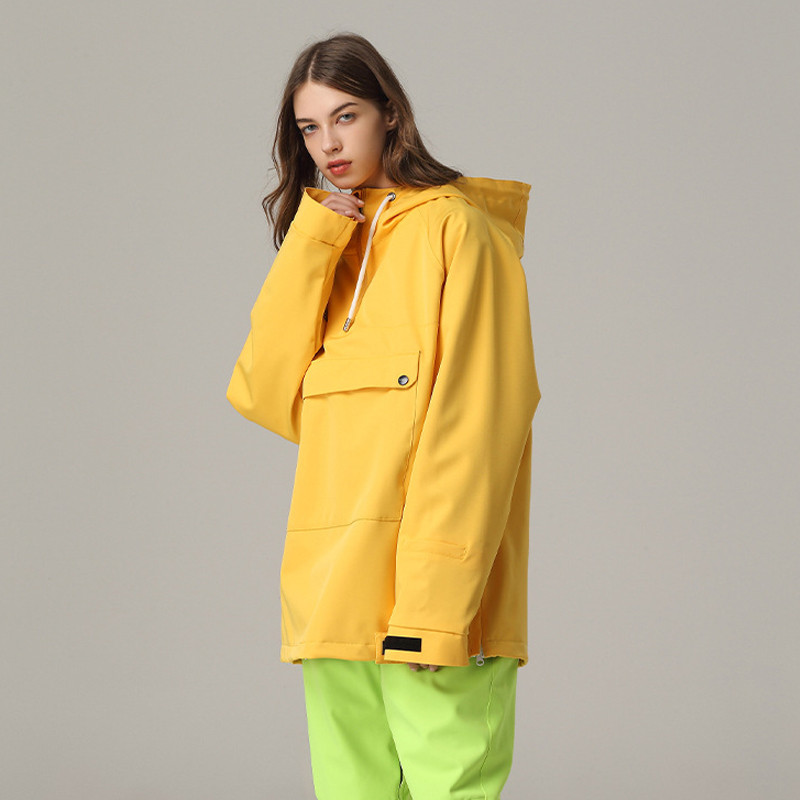 Žiemos šilta moteris Sniego paltai su gobtuvu Moteriški viršutiniai snieglenčių drabužiai Sportiniai kalnai Vyriški slidinėjimo striukės Atsparios vėjui Vyriški sportiniai kostiumai Drabužiai