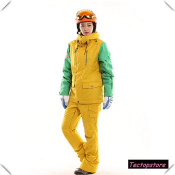 -30 Degree Marsnow Висококачествени водоустойчиви якета Комплект ски костюми Дамски панталони за сноуборд Планински ски костюми Комплекти за ски облекло