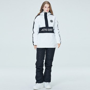Κορίτσια φόρμα σκι Παντελόνι Σετ μπουφάν Χειμερινό SnowSuit Γυναικεία Αντιανεμική Αδιάβροχη Snowboard Παχύ Ρούχα Σκι εξωτερικού χώρου AL078