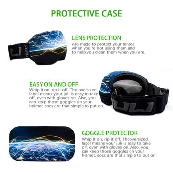 MAXJULI Goggle Cover Microfiber Protective Goggles Protector, Идеален за ски очила Overcover 3000