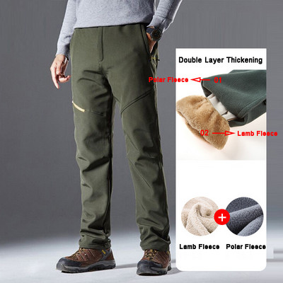 Slidinėjimo kelnės Vyriškos Moteriškos Žieminės Neperšlampamos Snieglentės Vilnos kelnės Storos Šiltos Kelnės Lauke Kelnės Žygiams Slidinėjimo Apranga