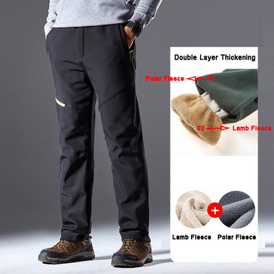 Slidinėjimo kelnės Vyriškos Moteriškos Žieminės Neperšlampamos Snieglentės Vilnos kelnės Storos Šiltos Kelnės Lauke Kelnės Žygiams Slidinėjimo Apranga