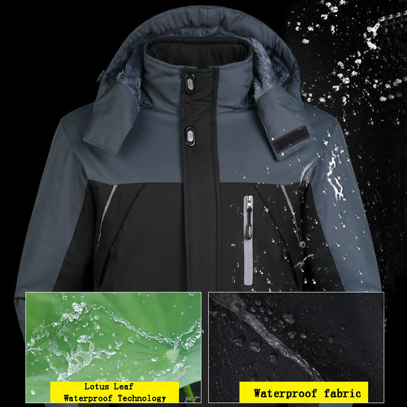 Vyriškas slidinėjimo kostiumas nuo vėjo nepralaidus vandeniui slidinėjimo snieglenčių striukės ir kelnės Žiemos lauko sporto slidinėjimo rinkinys Vyriškos šiltos vilnos striukės