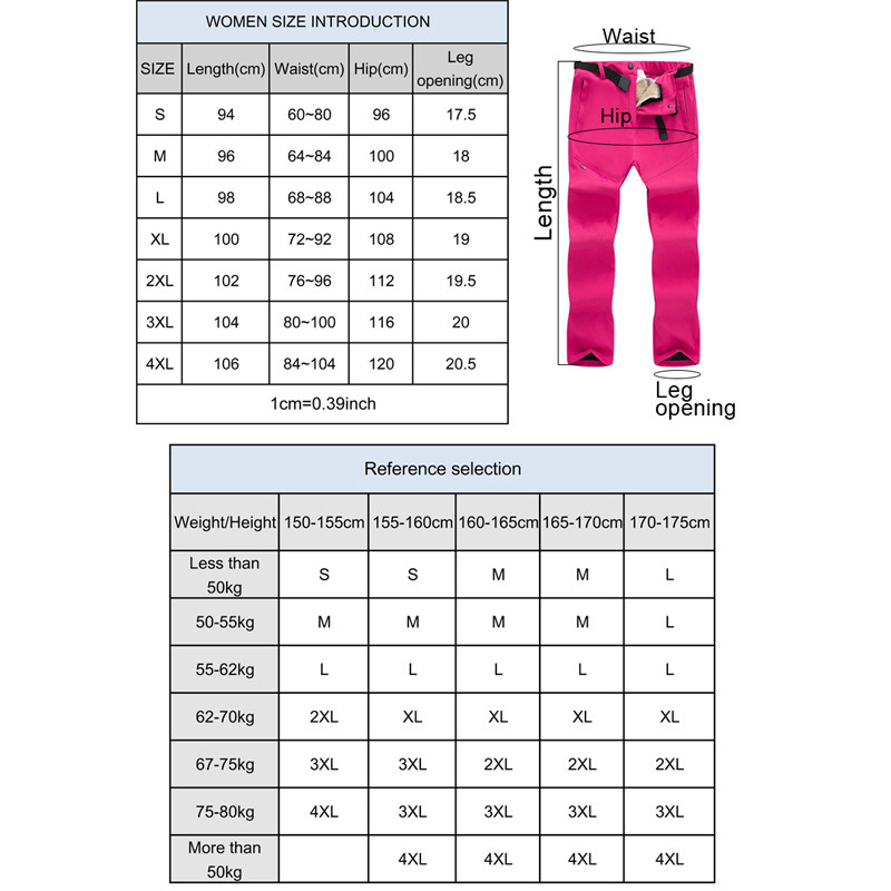 TRVLWEGO Kelnės Moterys Stovyklavimo Storos Šiltos Vėjo nepraleidžiančios vilnos Softshell Pamušalas Nuimamas Lauke Žygiams Slidinėjimo Kelnės Žiemos