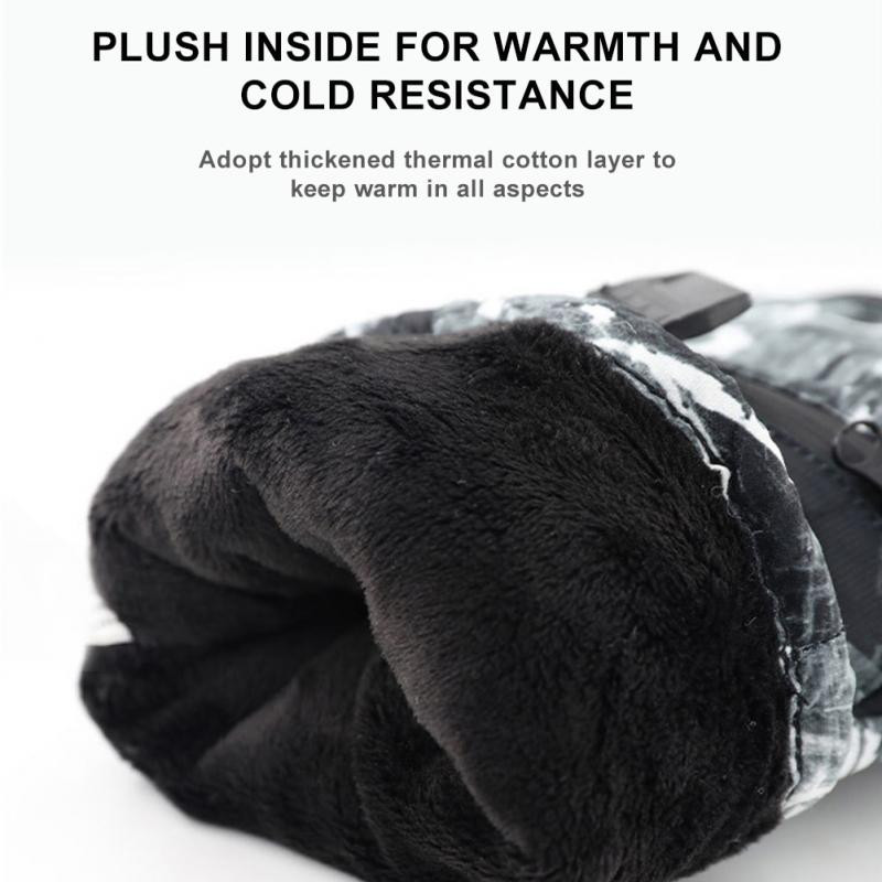 Žieminės unisex slidinėjimo pirštinės Ultralengvas jutiklinis ekranas, vandeniui atsparios pirštinės Šiltos snieglenčių pirštinės, važinėjimas motociklu, vandeniui atsparios sniego pirštinės