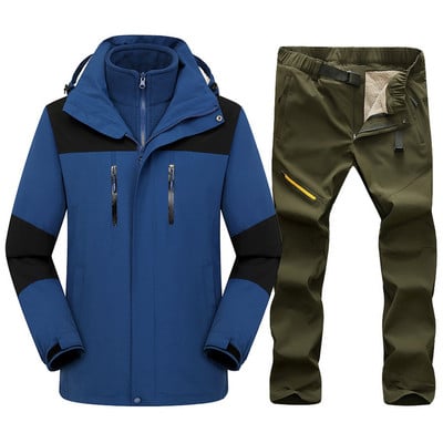 Zimsko skijaško odijelo za muškarce Termalno toplo otporno na vjetar Vodootporni setovi za skijanje i snowboarding Muška jakna za snijeg na otvorenom Hlače