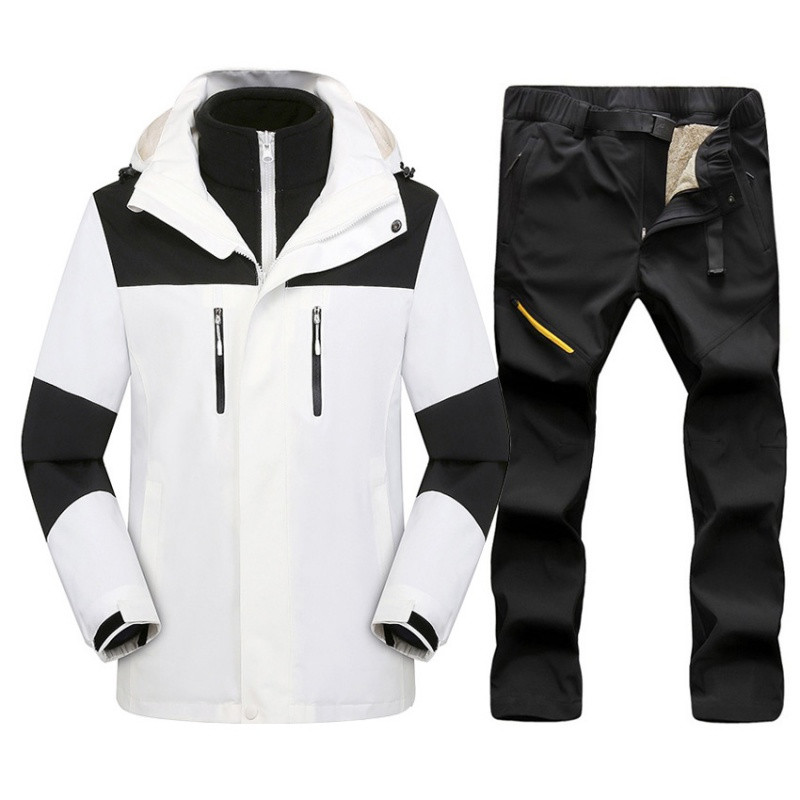 Zimsko skijaško odijelo za muškarce Termalno toplo otporno na vjetar Vodootporni setovi za skijanje i snowboarding Muška jakna za snijeg na otvorenom Hlače