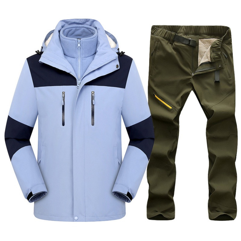 Zimsko skijaško odijelo za muškarce Termalno toplo otporno na vjetar Vodootporni setovi za skijanje i snowboarding Muška jakna za snijeg na otvorenom Hlače