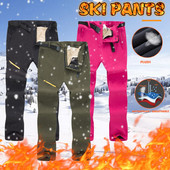 Ženske skijaške hlače za snijeg, izolirane, vodootporne, otporne na vjetar, tople hlače s prtljažnikom za snijeg, zimske hlače za skijanje, snowboarding, trenirke