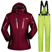 MUTUSNOW plius dydžio slidinėjimo kostiumas vyriškas kostiumas, atsparus vėjui, nepralaidus vandeniui, šiltas ir kvėpuojantis