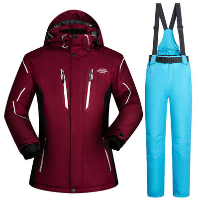 MUTUSNOW plius dydžio slidinėjimo kostiumas vyriškas kostiumas, atsparus vėjui, nepralaidus vandeniui, šiltas ir kvėpuojantis