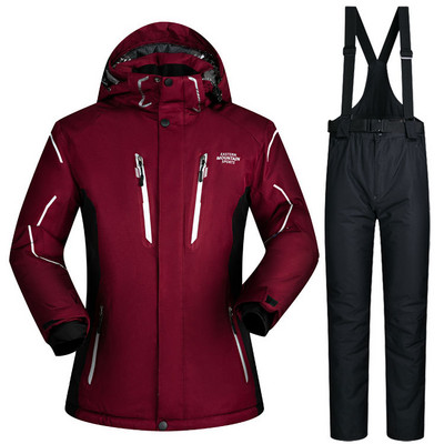 MUTUSNOW plius dydžio slidinėjimo kostiumas vyriškas kostiumas, atsparus vėjui, nepralaidus vandeniui, šiltas ir kvėpuojantis