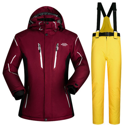 MUTUSNOW plius dydžio slidinėjimo kostiumas vyriškas kostiumas, atsparus vėjui, nepralaidus vandeniui, šiltas ir kvėpuojantis