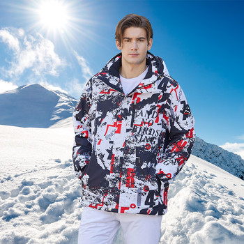 -30 градуса мъжко сноуборд облекло за открито топло водоустойчиво ветроустойчиво дишащо мъжко зимно ски яке и панталон комплект снежен костюм