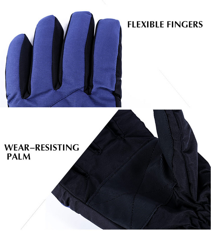 OZERO Motociklo Šildomos Pirštinės Žiemos Šiltos Slidinėjimo Pirštinės Neperšlampamos Įkraunamos Šildomos Šiluminės Sniego motociklo Pirštinės vyrams Moterims