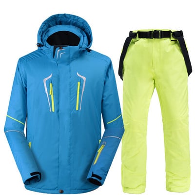 Muška zimska sportska jakna za vanjske sportove, podebljano toplo, otporno na vjetar i vodootporno planinarsko skijaško odijelo za snijeg