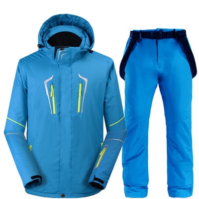 Muška zimska sportska jakna za vanjske sportove, podebljano toplo, otporno na vjetar i vodootporno planinarsko skijaško odijelo za snijeg