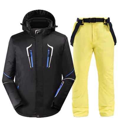 Muška zimska sportska jakna za vanjske sportove, podebljano toplo, otporno na vjetar i vodootporno planinarsko skijaško odijelo za snijeg