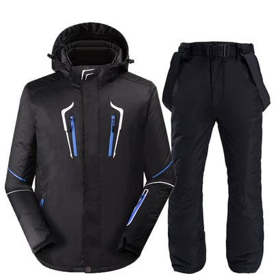 Muška zimska sportska jakna za vanjske sportove, podebljano toplo, otporno na vjetar i vodootporno planinarsko skijaško odijelo za snijeg