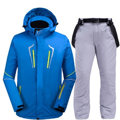 Muška zimska sportska jakna za vanjske sportove, podebljano toplo, otporno na vjetar i vodootporno planinarsko skijaško odijelo za snijeg