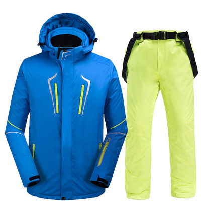 Muška zimska sportska jakna za vanjske sportove, podebljano toplo, otporno na vjetar i vodootporno planinarsko skijaško odijelo za snijeg