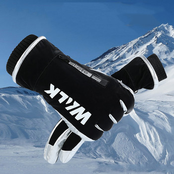 НОВИ изключително дебели 2-В-1 ръкавици Ски ръкавици Зимни ръкавици Водоустойчиви сноуборд Женски мъжки ръкавици Зимни ръкавици за каране на мотоциклет