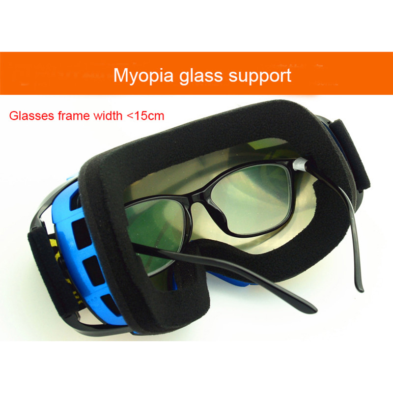 Slidinėjimo akiniai Vyriški Moteriški Žieminiai Slidinėjimo Kaukė Akiniai Dvigubi lęšiai Anti-Fog UV Snieglenčių akiniai Vėjo nepraleidžiantys Sniego akinių priedai