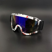 Sportiniai UV400 Slidinėjimo Akiniai Vyrai Moteriški Vėjui atsparūs žieminiai slidinėjimo akiniai Magnetiniai Sniego motociklo Akiniai Sniego akiniai Oculos Objektyvo spalva