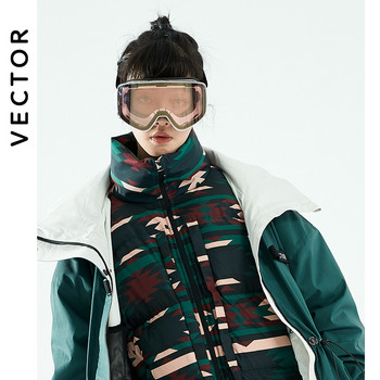 VECTOR Ски очила Двуслойни UV400 с UV защита против замъгляване Голяма ски маска Очила Ски Сняг Мъже Жени Очила за сноуборд
