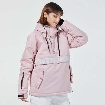 2022 Γυναικεία φόρμα σκι Χειμερινό ζεστό σετ κουκούλα για σκι Ζευγάρι αντιανεμικό αδιάβροχο σακάκι παντελόνι Snowboard κοστούμι για σκι Ανδρικές φόρμες