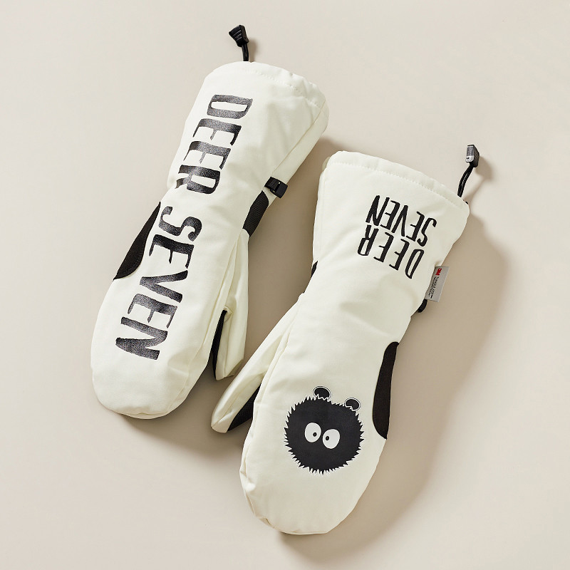 DEER SEVEN Profesionalios snieglenčių slidinėjimo pirštinės Vaikams Neperšlampamos Žiemos Šiltos Sniego Pirštinės vaikams Moterims Slidinėjimo Sniego motociklas