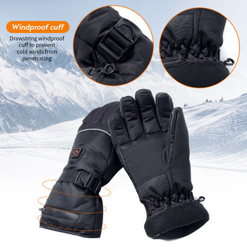 Електрически нагреваеми ръкавици с регулиране на температурата Литиеви батерии Ръкавици за ски туризъм катерене шофиране студено време