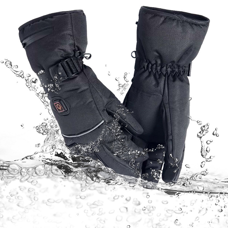 Elektrinės šildomos pirštinės su temperatūros reguliavimu Ličio baterijos Pirštinės skirtos slidinėjimui žygiams laipiojimui vairuojant šaltu oru