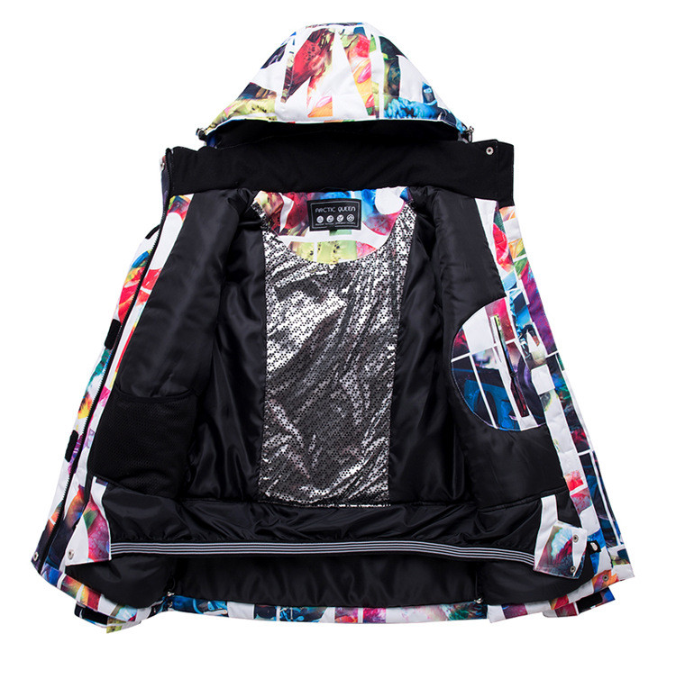 Naujas storas šiltas moteriškas slidinėjimo kostiumas, atsparus vandeniui, atsparus vėjui, slidinėjimo ir snieglenčių striukės kelnių rinkinys, moteriški sniego kostiumai lauke