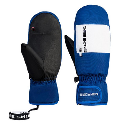 Unisex slidinėjimo pirštinės 2 pirštai snieglenčių pirštinės Sniego motociklas Žiemos slidinėjimas Kumštinė Vėjui atspari vandeniui Sniego pirštinės moterims Vyrams