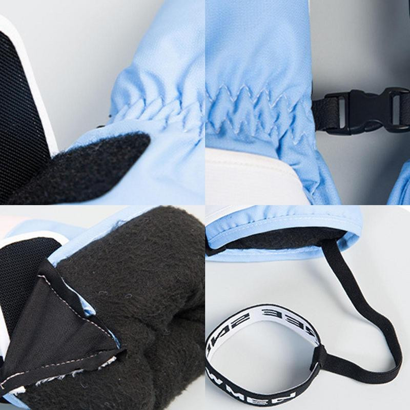 Unisex slidinėjimo pirštinės 2 pirštai snieglenčių pirštinės Sniego motociklas Žiemos slidinėjimas Kumštinė Vėjui atspari vandeniui Sniego pirštinės moterims Vyrams