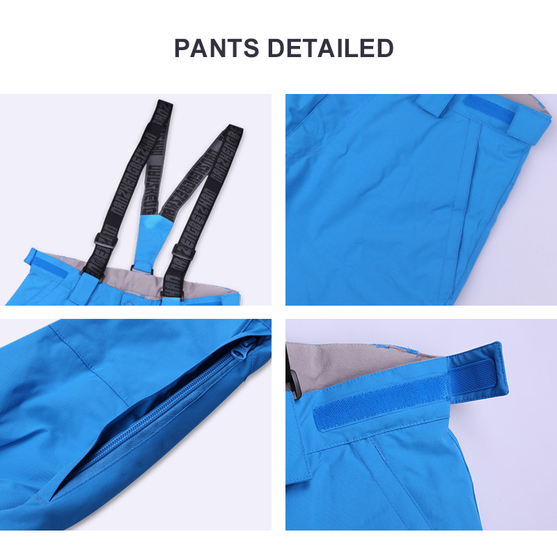 Žieminis slidinėjimo kostiumas vyriškas, moteriškas, neperpučiamas slidinėjimo striukė, neperšlampamas kelnių komplektas, šiltas lauke slidinėjimo ir snieglenčių striukė